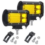 Світлодіодна балка (додаткова фара) 72W 24 smd Жовта