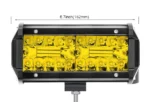 Світлодіодна балка (додаткова фара) 120W 40 smd Жовта 16,2 см