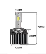Автомобільні світлодіодні лампи з цоколем D1S Canbus комплект для заміни HID лампи - Зображення 3