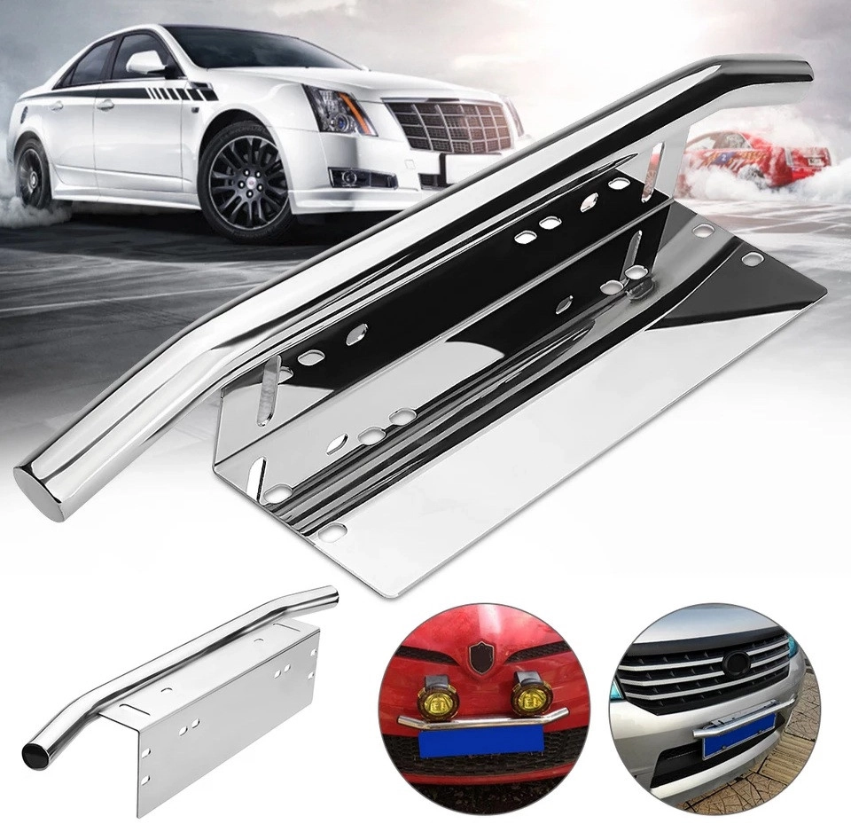 3093774465_kronshtejn-dlya-kriplennya Кронштейн для кріплення додаткових фар, Led балок над номерним знаком з трубою нержавіюча сталь - Зображення 1