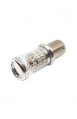 Світлодіодна лампа з цоколем 1156 BA15s P21W 48SMD 3014 12-24V Жовта canbus для сертифікації