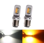 Двоколірна світлодіодна лампа з цоколем BAY15d P21W / 5 12 CREE 12V Білий Жовтий