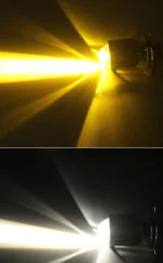Світлодіодна двоколірна лампа LED Motorcycle цоколь BA20d  для мотоцикла мопеда скутера Білий Жовтий - Зображення 5