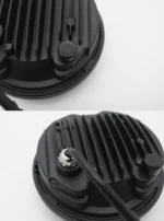 Універсальна світлодіодна led мото, авто фара 5,5 дюймів DRL ДГЗ Ангельські глазки ВАЗ 2106 Хром комплект - Зображення 4