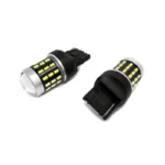 Світлодіодна лампа 7440 T20 W21W W3x16d 54 SMD 3014 12V з обманкою Біла - Зображення 4