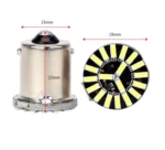 Світлодіодна лампа з цоколем 1156 BA15s P21W  19SMD 4014 12V Білий - Зображення 3