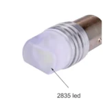 Світлодіодна лампа з цоколем 1156 BA15s P21W 9SMD 2835 3W 12V Білий - Зображення 3