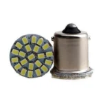 Світлодіодна лампа з цоколем 1156 BA15s P21W22 SMD 3020 12V Біла