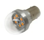 Світлодіодна лампа з цоколем 1156 BAU15s PY21W  6SMD 2835 12-24V Жовтий 6W Зроблено в УКРАЇНІ! б/полярна - Зображення 2