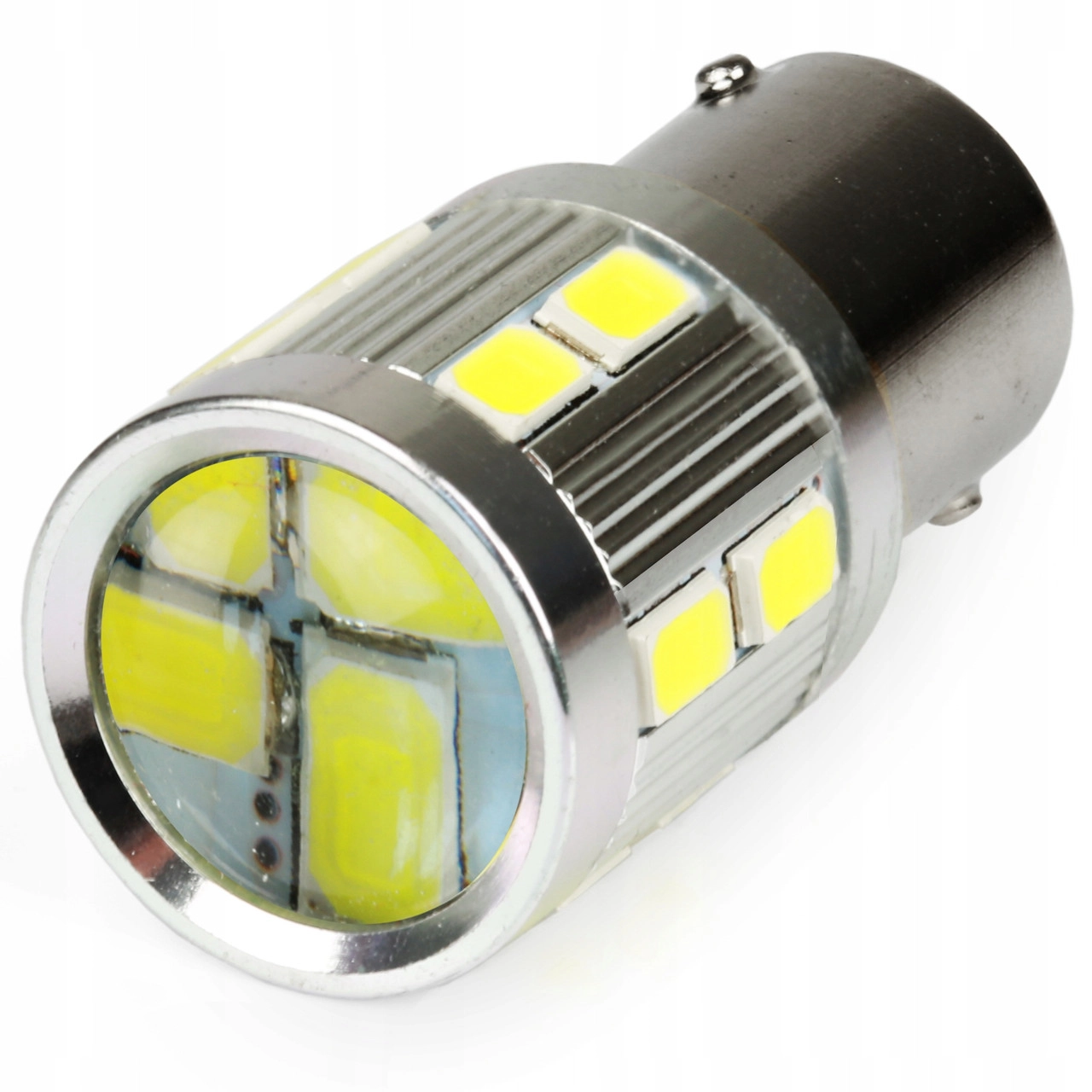 3201369411_svitlodiodna-lampa-z Світлодіодна лампа з цоколем 1156 BA15s P21W 16SMD 5630 12V Білий з драйвером - Зображення 1
