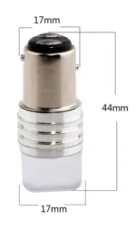 Світлодіодна лампа з цоколем 1157 BAY15d P21 / 5W 9 SMD 2835 12V Біла - Зображення 2