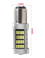 Світлодіодна лампа з цоколем 1157 BAY15d P21/5W 92 SMD 4014 12V Білий - Зображення 3