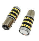 Двоколірна світлодіодна лампа з цоколем BAY15d P21W / 5 48SMD 2835 12V Білий Жовтий