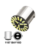 Світлодіодна лампа з цоколем 1157 BAY15d P21/5W  19 SMD 4014 12V Біла