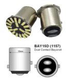 Світлодіодна лампа з цоколем 1157 BAY15d P21/5W  19 SMD 4014 12V Біла - Зображення 4