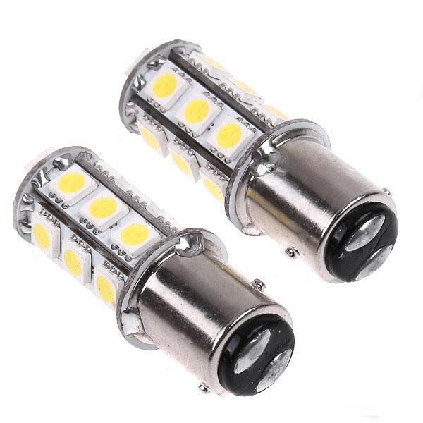 3205585442_svitlodiodna-lampa-z Світлодіодна лампа з цоколем 1157 BAY15d P21/5W 18 SMD 5050 12V Біла - Зображення 1