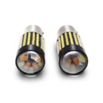 Двоколірна світлодіодна лампа з цоколем BAY15d P21W/ 5 120SMD 3014 12V Білий Жовтий - Зображення 6