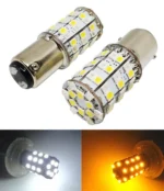 Двоколірна світлодіодна лампа з цоколем BAY15d P21 /5  60SMD 2835  12V Білий Жовтий