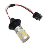 Світлодіодна лампа з цоколем 3157 (Т25) 119SMD 2016 Білий Жовтий з обманкою