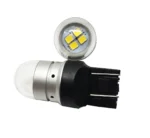 Світлодіодна лампа 7443  4SMD 3030 12V з лінзою і драйвером Біла