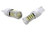 Світлодіодна лампа 7443 92SMD 3014 12V з лінзою Біла
