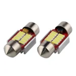 Світлодіодна лампа C5W Festoon 10 SMD 4014 12V 31мм Білий - Зображення 2