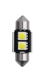 Світлодіодна лампа C5W Festoon 2 SMD 5050 12V 31мм Біла з радіатором - Зображення 2