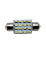 Світлодіодна лампа C5W Festoon 16 SMD 3014 12V 36мм Білий - Зображення 2