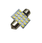 Світлодіодна лампа C5W Festoon 16 SMD 3014 12V 31мм Білий - Зображення 2