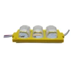 Світлодіодний модуль 3SMD 3030 з лінзами 12V Жовтий пластик - Зображення 3