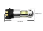 Світлодіодна лампа з цоколем PW24W 30SMD 4014 Біла - Зображення 2