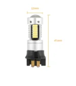 Світлодіодна лампа з цоколем PW24W 30SMD 4014 Біла - Зображення 4