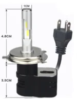Автомобільні світлодіодні лампи з цоколем H4, модель T5 Premium I5 6pcs CSP 9000 Lm - Зображення 2