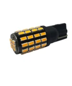 Світлодіодна лампа Т10 (W5W) 54 SMD 3014 з драйвером 12V Жовта