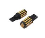 Світлодіодна лампа Т10 (W5W) 54 SMD 3014 з драйвером 12V Жовта - Зображення 2