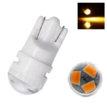 Світлодіодна лампа Т10 (W5W) 5SMD 5050 12V Жовта керамічна