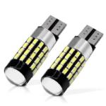 Світлодіодна лампа Т10 W5W 54SMD 3014 з обманкою, драйвером і лінзою 12V Білий ПРЕМІУМ - Зображення 5