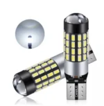Світлодіодна лампа Т10 W5W 54SMD 3014 з обманкою, драйвером і лінзою 12V Білий ПРЕМІУМ - Зображення 4