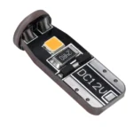 Светодиодная лампа Т10 (W5W) 3SMD 2835 с драйвером 12V Жовта - Зображення 2