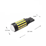 Світлодіодна лампа Т10 W5W 54 SMD 3014 12V Біла з лінзою та драйвером ПРЕМІУМ - Зображення 4