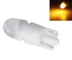 Светодиодная лампа Т10 (W5W) 2SMD 2835 керамическая 12V Жовта