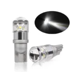 Світлодіодна лампа Т10 W5W 4SMD 2835 12V з лінзою і драйвером Біла