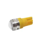 Світлодіодна лампа Т10 W5W 3SMD 2835 з лінзою 12V Жовта - Зображення 2