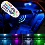 Світлодіодні лампи RGB W5W T10 6 SMD 5050 стробоскоп з пультом дистанційного керування - Зображення 7