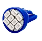 Светодиодная лампа Т10 (W5W) 8 SMD 3020 12V Синя - Зображення 3