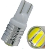 Світлодіодна лампа Т10 W5W 3SMD 5730 12V з лінзою, габарит + стробоскоп Біла - Зображення 2