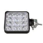 Світлодіодна балка (додаткова фара) 16LED 85 * 85мм квадрат 48W 12-24V Біла - Зображення 6