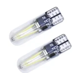 Світлодіодна лампа Т10 W5W COB скло 12V Біла - Зображення 2