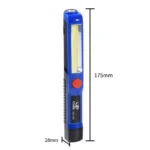 Портативний ручний світлодіодний ліхтарик на магніті Led COB 5W три режими роботи Білий - Зображення 2