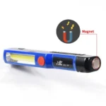 Портативний ручний світлодіодний ліхтарик на магніті Led COB 5W три режими роботи Білий - Зображення 4